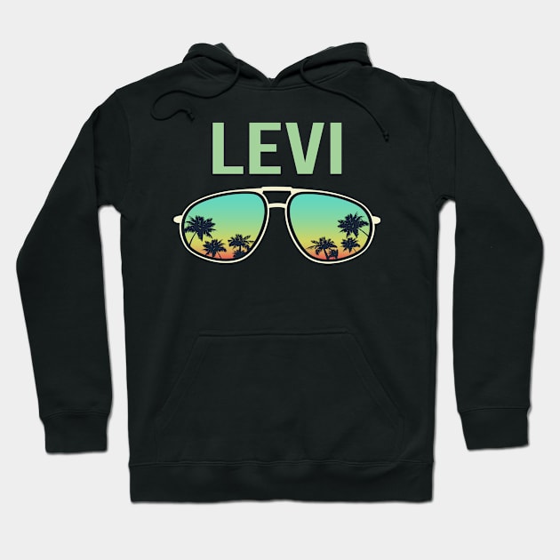 Cool Glasses - Levi Name Hoodie by songuk